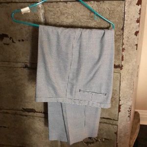 Lane Bryant black and white checked